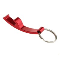 Creative function promotional gift portable aluminum beer bottle opener keychain custom logo